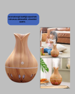 Ultrasonik Ahşap Desenli 130ml Aromaterapi Difüzör ve Hava Nemlendirici - Görsel 3