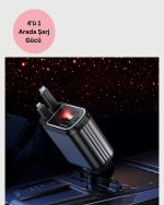 BMW, Mercedes, Audi, Volkswagen Araçlar için 4’ü 1 Arada Hızlı Şarj Cihazı - Görsel 3