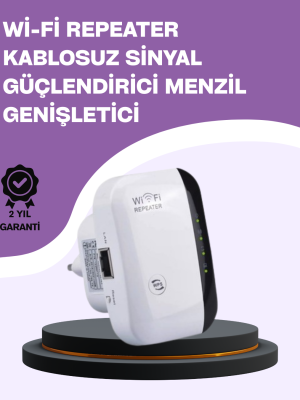 300 Mbps Kablosuz WiFi Menzil Genişletici – Repeater & AP Modu