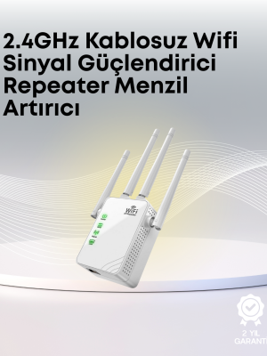 Yüksek Hızlı Parazit Önleyici WiFi Repeater Router