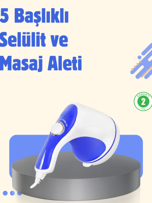 Elektrikli Yağ Yakıcı Masaj Aleti 5 Başlıklı Vücut Şekillendirici