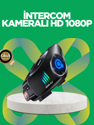 Q28 Bluetooth Kask Kulaklık 1080P Kamera – Su Geçirmez Motosiklet Interkom