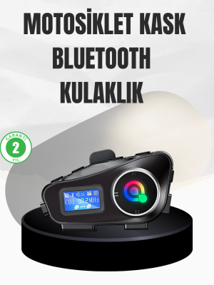 Su Geçirmez Bluetooth 5.3 Kask Kulaklığı 1000mAh Bataryalı