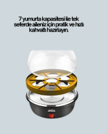 7 Yumurta Kapasiteli Yumurta Pişirme Makinesi Rafadan Orta ve Katı - Görsel 2