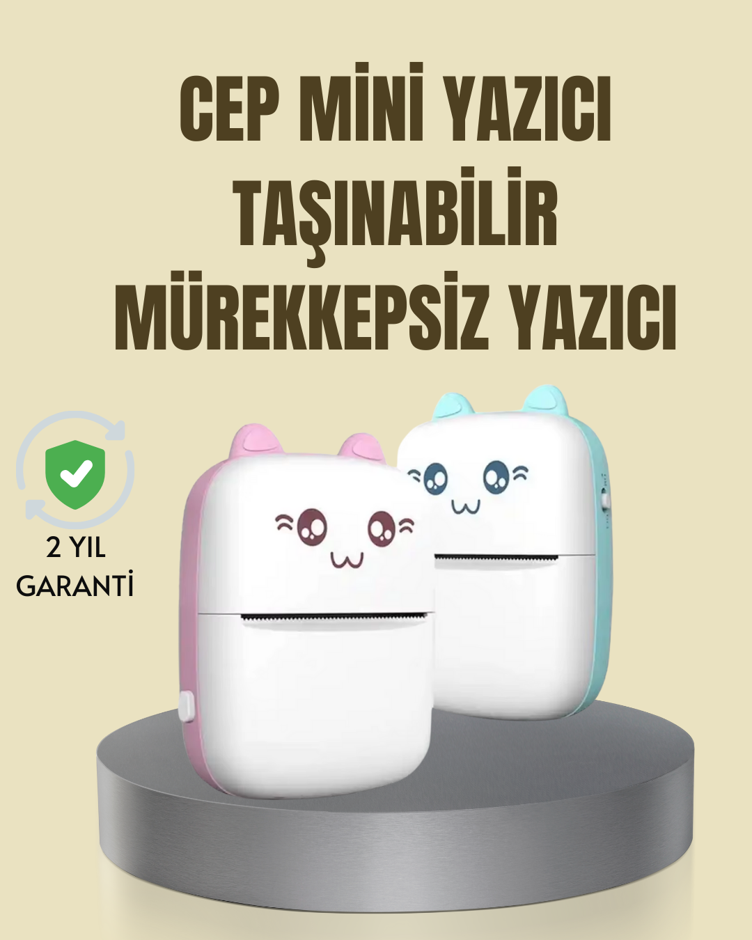 1210652_3-94.png Taşınabilir Mini Termal Yazıcı 200 DPI Bluetooth Bağlantılı - Görsel 1