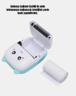 Taşınabilir Mini Termal Yazıcı 200 DPI Bluetooth Bağlantılı - Görsel 2