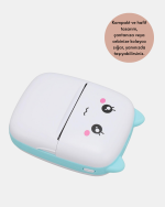 Kablosuz Mini Cep Yazıcısı Bluetooth Destekli 1200mAh Bataryalı - Görsel 3