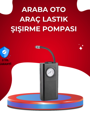 USB Şarjlı Kompakt Elektrikli Hava Kompresörü 3000 mAh