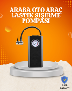 Taşınabilir Elektrikli Oto Motosiklet Bisiklet Lastik Şişirme Pompası