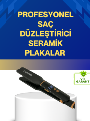 Seramik Plakalı Daling Saç Düzleştirici Kırılma ve Dolanma Önleyici