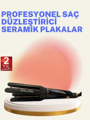 Saç Düzleştirici Seramik Plakalı 230C Hızlı Isınma 360° Kablo