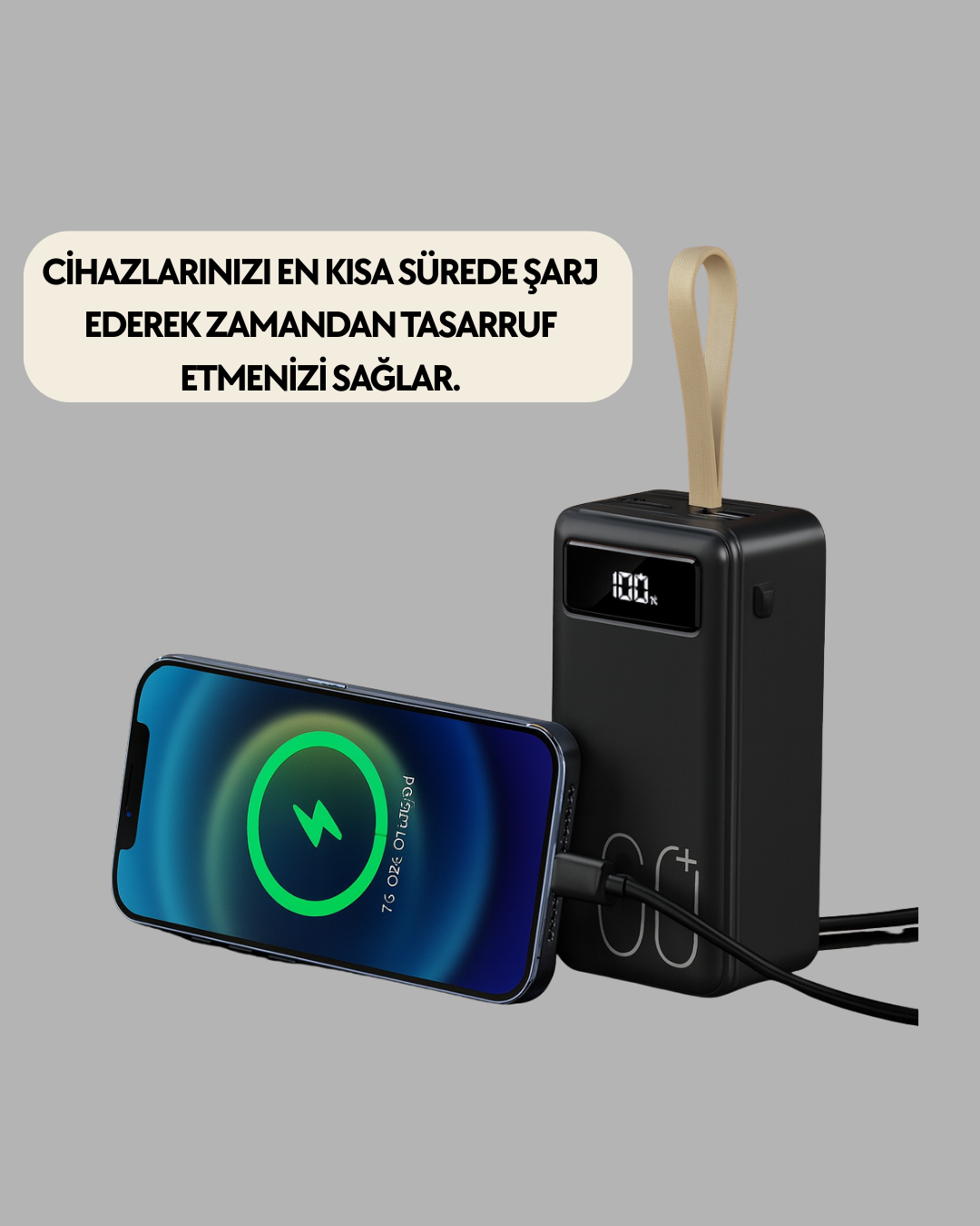 1210717_9-81.png Tüm Cihazlara Uyumlu Çoklu Çıkışlı Powerbank - Görsel 4