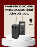 4 Çıkışlı Hızlı Şarj Destekli Powerbank