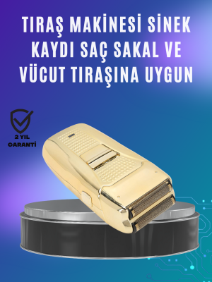 Güçlü Motorlu Kablolu Sakal ve Bıyık Tıraş Makinesi Çelik Bıçaklı