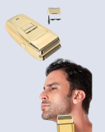 Altın Renk Kablolu Sakal Tıraş Makinesi Çelik Bıçaklı 3W Motor - Görsel 5
