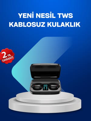 A10s TWS Bluetooth 5.0 Kablosuz Kulaklık 1800 mAh Şarj Kutulu