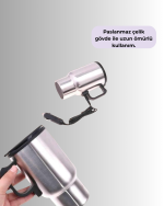 Araç İçi Isıtıcı Termos Bardak Paslanmaz Çelik - Görsel 2