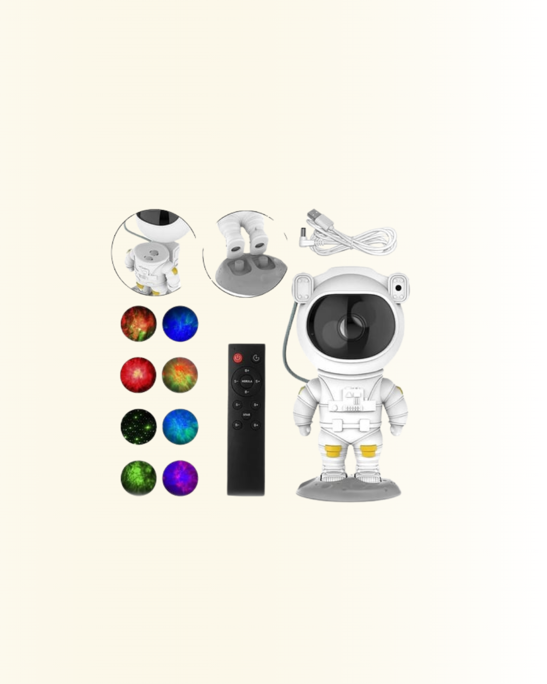 1210754_10-74.png Ayarlanabilir Parlaklık ve Zamanlayıcı Modlu Astronot Lamba - Görsel 5