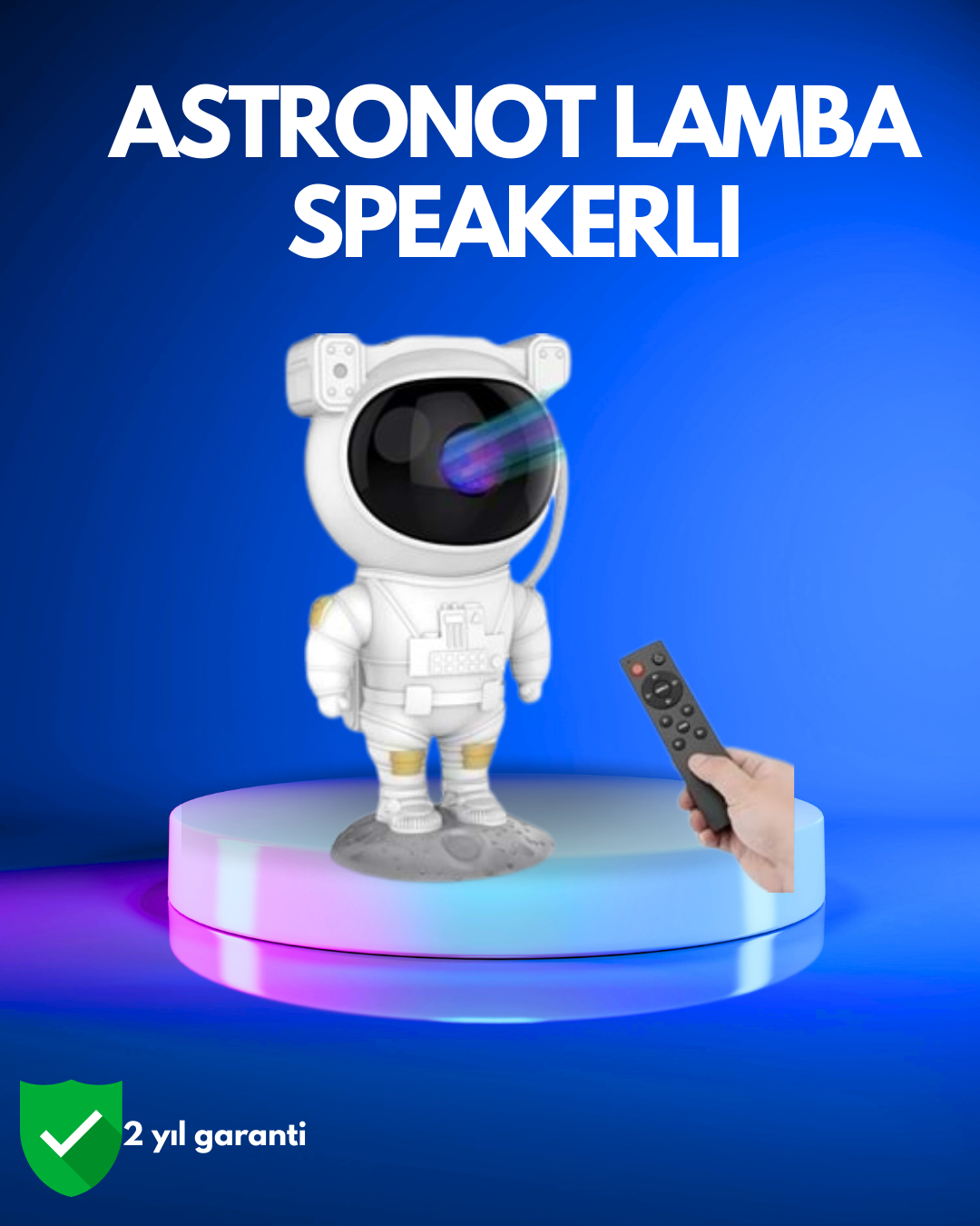 1210754_3-76.png Ayarlanabilir Parlaklık ve Zamanlayıcı Modlu Astronot Lamba - Görsel 1