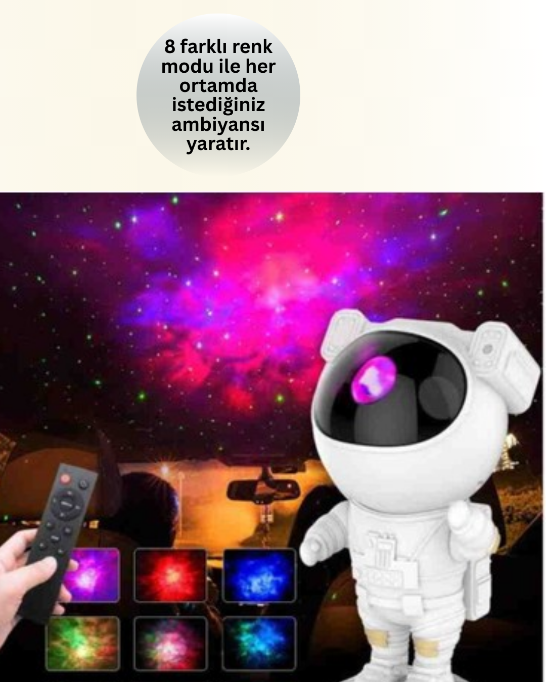1210754_7-76.png Ayarlanabilir Parlaklık ve Zamanlayıcı Modlu Astronot Lamba - Görsel 2