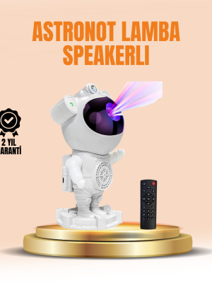 Bluetooth ve Dahili Ses Özellikli Astronot Projeksiyon Lambası