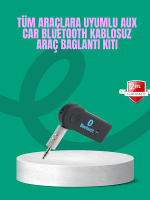Taşınabilir Bluetooth AUX Araç Müzik ve Konuşma Kiti