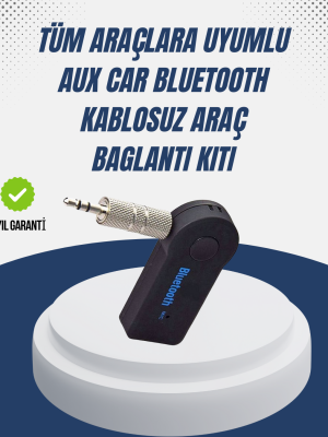 Bluetooth Destekli AUX Müzik ve Konuşma Cihazı
