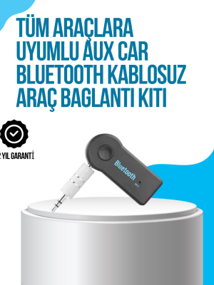 Araç İçi Bluetooth AUX Müzik ve Telefon Görüşmesi Adaptörü