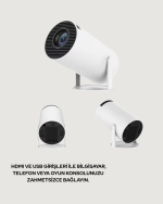 4K Uyumlu 130 İnç Full HD Projeksiyon Cihazı ve Kablosuz Aktarım Özelliği - Görsel 4