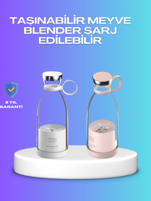 Çevre Dostu Cam Gövdeli Kablosuz Smoothie Blender