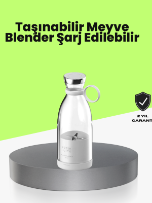 4 Bıçaklı Gıda Sınıfı Paslanmaz Çelik Taşınabilir Blender