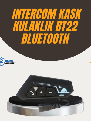 Su Geçirmez BT22 Bluetooth Kask Kulaklığı GPS ve Müzik Uyumlu