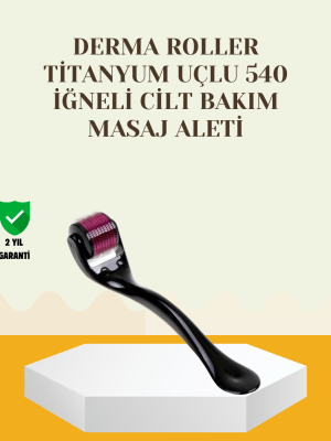 Titanyum Dermaroller 540 İğne Cilt Onarım ve Kolajen Üretim Desteği