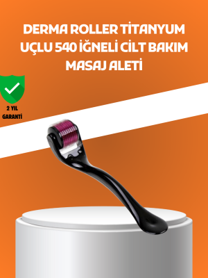 540 İğneli Titanyum Dermaroller Profesyonel Ev Tipi Cilt Yenileme Aparatı