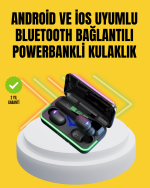 E10 Powerbanklı Bluetooth Kulaklık Oyun Modu ve Şık Tasarım