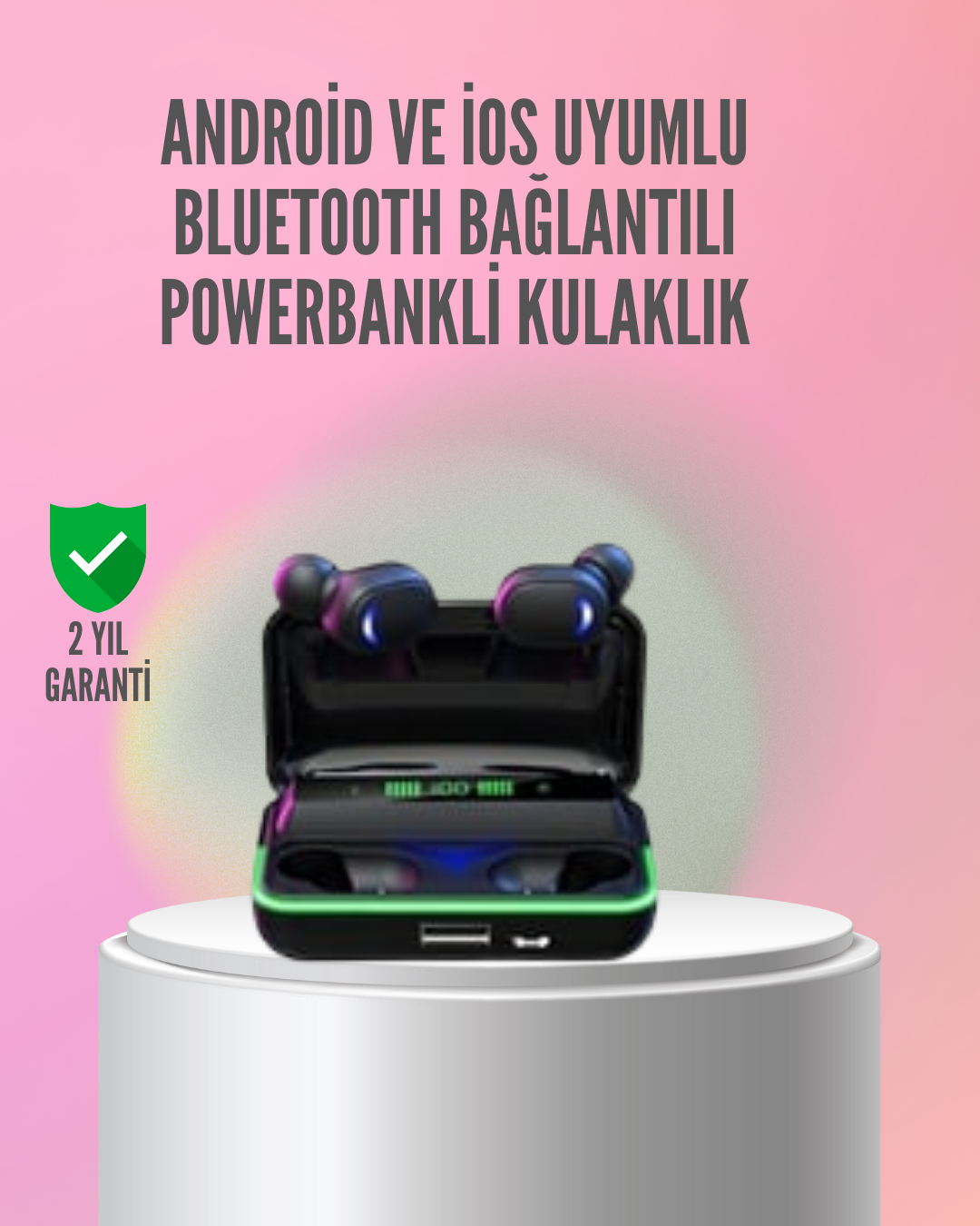 1210810_1-66.png Powerbank Özellikli Bluetooth 5.1 Kulaklık Oyun ve Müzik İçin - Görsel 1