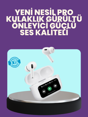 Tüm Telefonlarla Uyumlu ANC Özellikli Dokunmatik Bluetooth Kulaklık