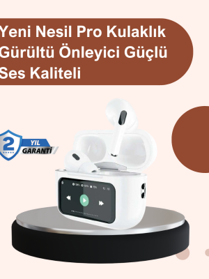 Otomatik Bağlantılı Bluetooth Kulaklık ANC Özellikli Su ve Ter Dayanıklı