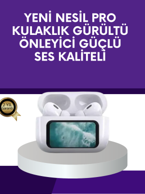 Dokunmatik Ekranlı Bluetooth Kulaklık ANC Gürültü Önleme Suya Dayanıklı