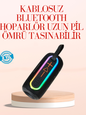 Taşınabilir Bluetooth Hoparlör Kırmızı IP67 Su Geçirmez