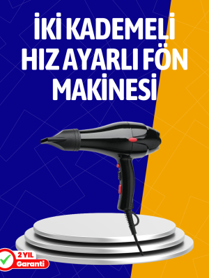 2200W Güçlü Motorlu Ergonomik Fön Makinesi