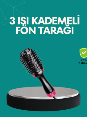 Kurutmalı Saç Şekillendirici Fönlü Fırça 1200 Watt Güç