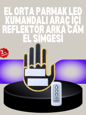 A Kalite Uzaktan Kumandalı LED Park Uyarı Işığı El Figürlü Model