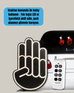 A Kalite Uzaktan Kumandalı LED Park Uyarı Işığı El Figürlü Model - Görsel 3