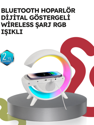 2025 Model 15W Kablosuz Şarjlı Renkli Atmosfer Lambası