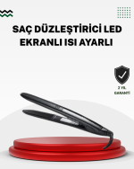 2025 Seri Profesyonel Isı Ayarlı Titanyum Kaplama Saç Düzleştirici Dijital Ekranlı