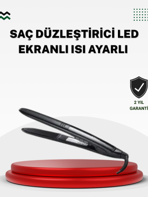 2025 Seri Profesyonel Isı Ayarlı Titanyum Kaplama Saç Düzleştirici Dijital Ekranlı