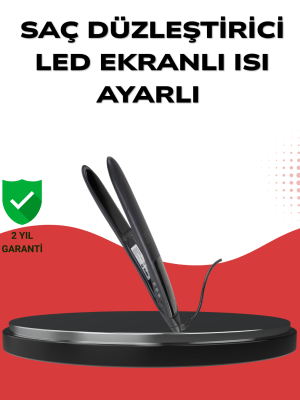 A Kalite Orijinal 2025 Isı Ayarlı Titanyum Seramik Plakalı Profesyonel Saç Düzleştirici