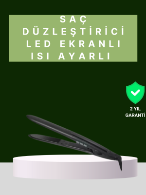 2025 Isı Ayarlı Titanyum Kaplama Seramik Plakalı Saç Düzleştirici Dijital Ekranlı A Kalite