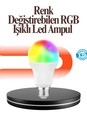 Renk Değiştiren RGB LED Ampul 16 Renk Uzaktan Kumandalı 2025 Model